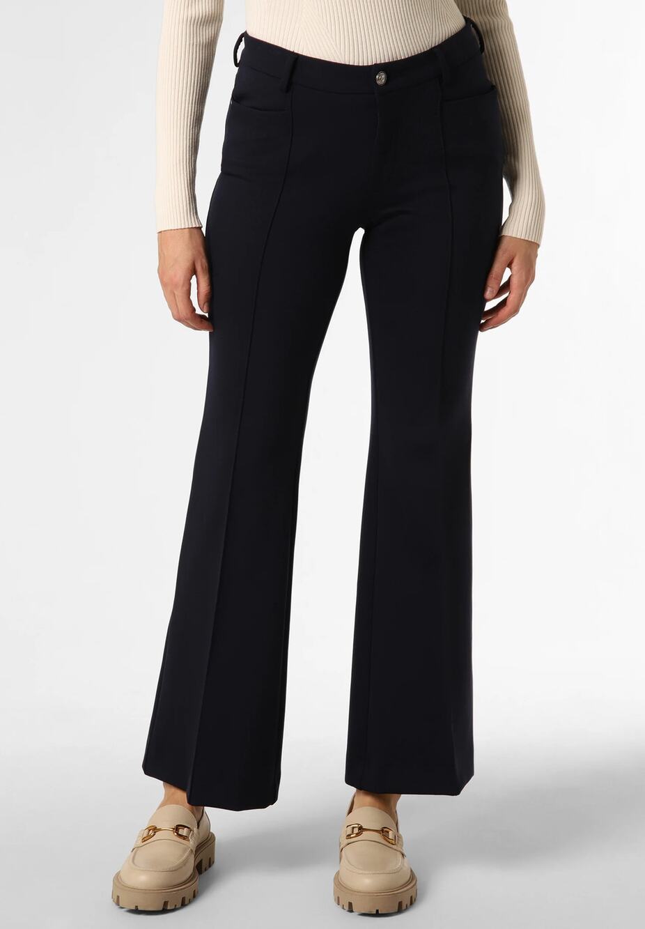 Mac Jeans Dream Boot Flared High Rise Trousers Pants Black 34